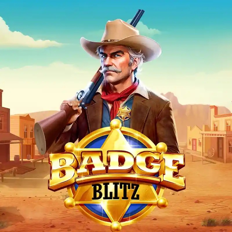 Badge Blitz casino game by Pragmatic Play – featured logo at Stake Casino