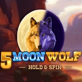 Official Slots logo: 5 Moon Wolf by Apparat Gaming at Stake Casino