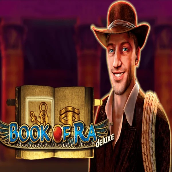 Enjoy Book of Ra Deluxe by Novomatic – logo hosted on casinoostake.com