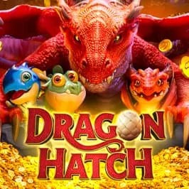 Dragon Hatch slot logo by PG Soft at Stake Casino