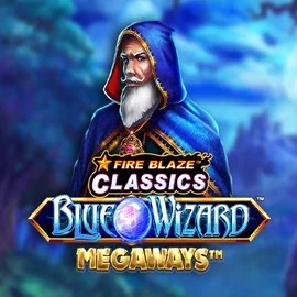 Play Fire Blaze Blue Wizard Megaways slot by Rarestone Gaming on casinoostake.com