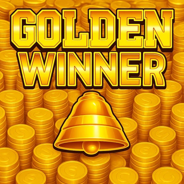Golden Winner slot logo by Inspired Gaming at Stake Casino