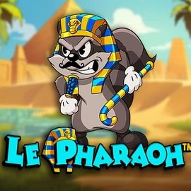 Le Pharaoh online game logo by Hacksaw Gaming on casinoostake.com