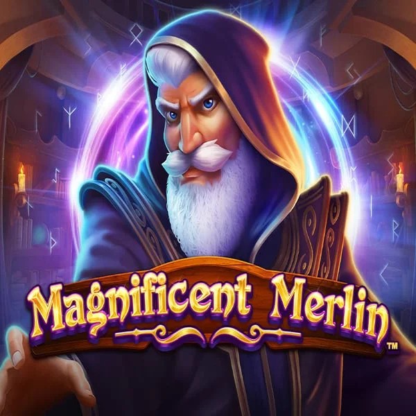 Magnificent Merlin by Greentube, showcased at casinoostake.com – game logo