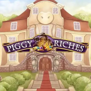 Piggy Riches by NetEnt, showcased at casinoostake.com – game logo