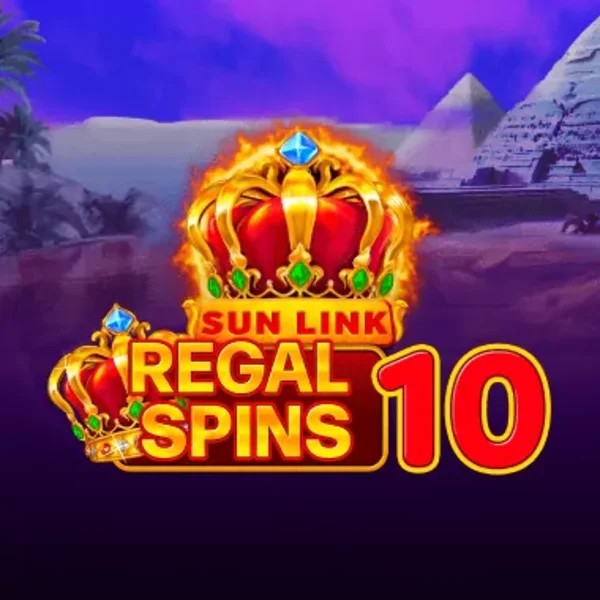 Regal Spins 10 online game logo by PatePlay on casinoostake.com