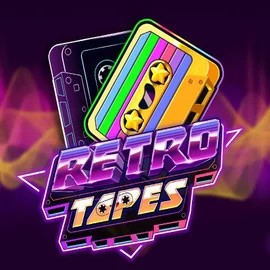Retro Tapes game by Push Gaming – logo hosted on Stake Casino