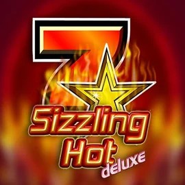 Sizzling Hot Deluxe logo by Novomatic at Stake Casino