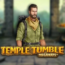 Slots logo of Temple Tumble Megaways from Relax Gaming at Stake Casino